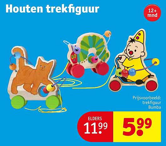 Houten trekfiguur