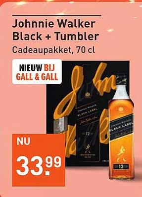 Johnnie Walker Black + Tumbler