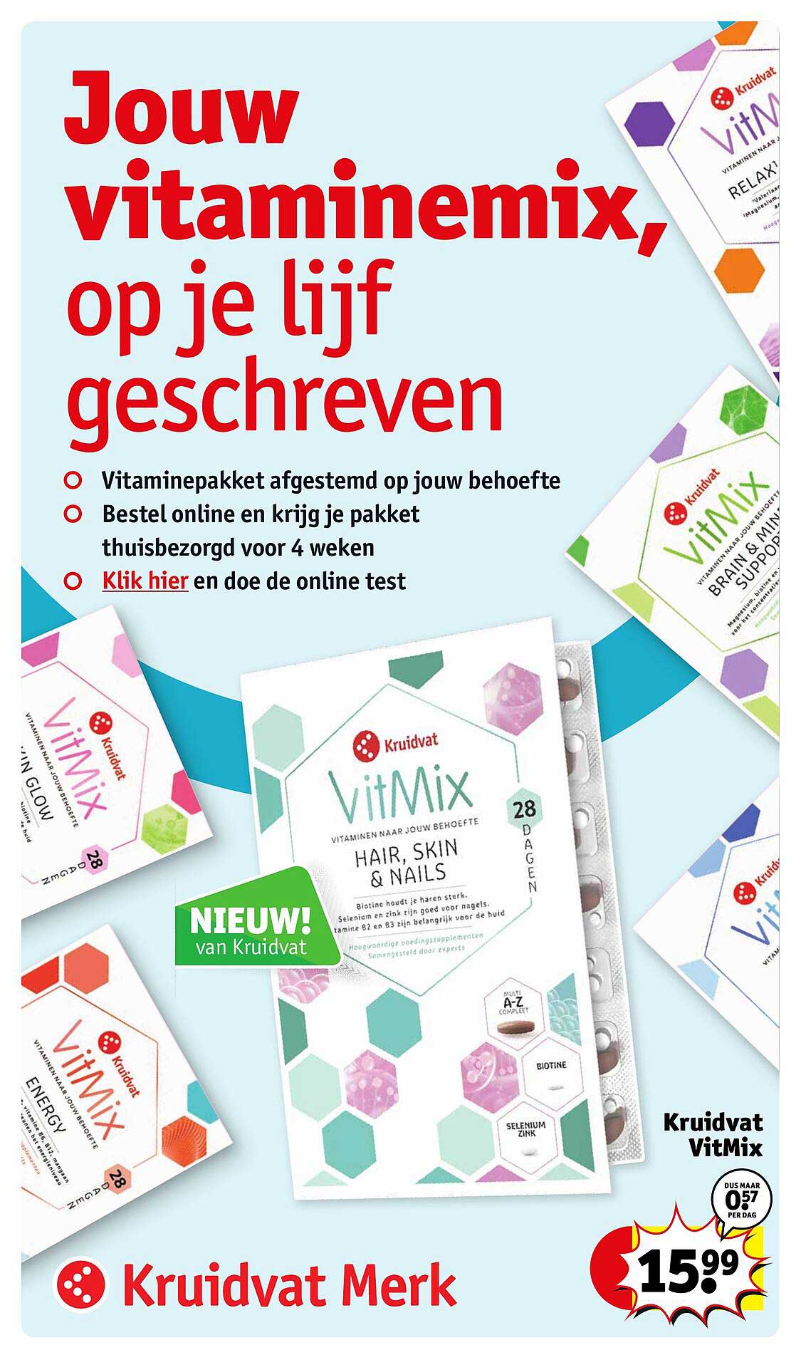 Jouw vitaminemix, op je lijf geschreven