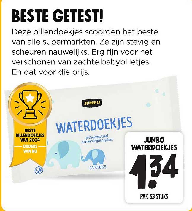 JUMBO WATERDOEKJES