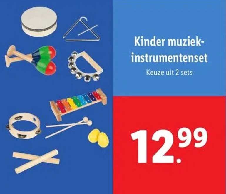 Kinder muziekinstrumentenset