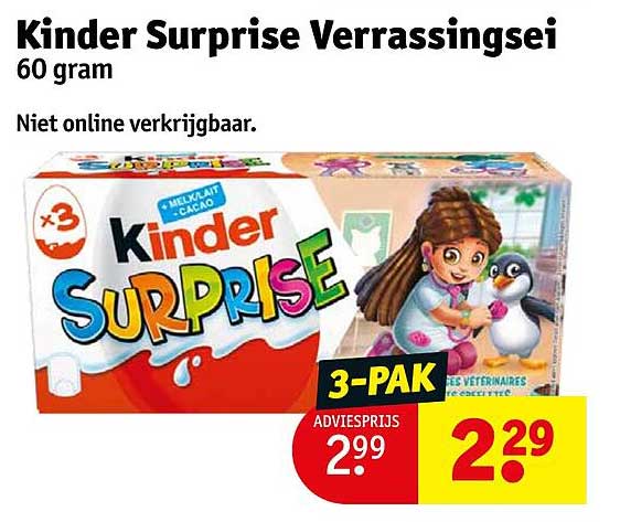 Kinder Surprise Verrassingsei 3-PAK