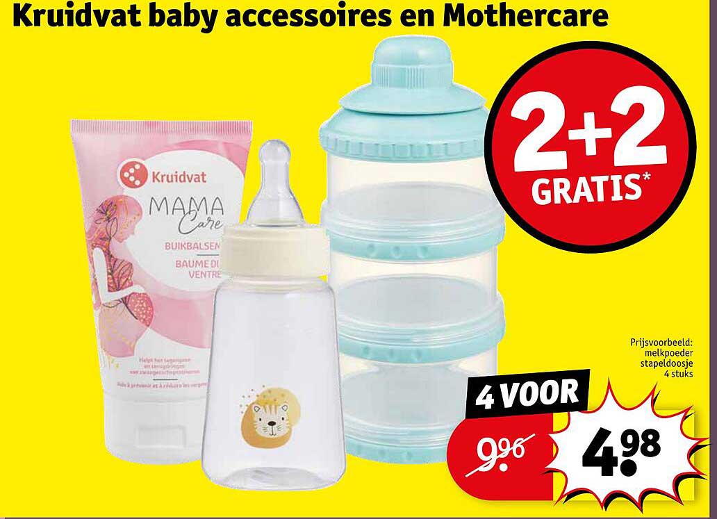 Kruidvat baby accessoires en Mothercare