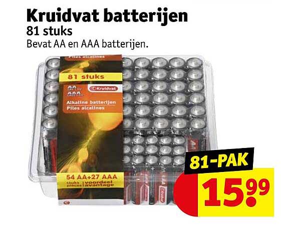 Kruidvat batterijen