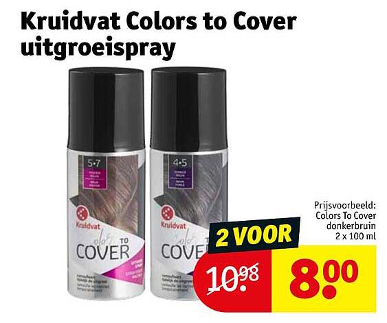 Kruidvat Colors to Cover uitgroeispray