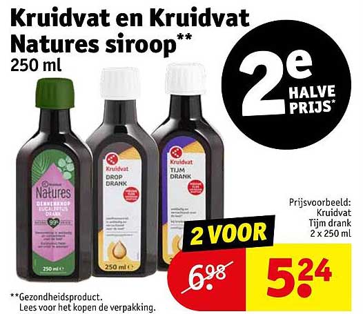 Kruidvat en Kruidvat Natures siroop