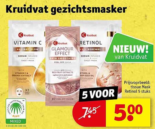 Kruidvat gezichtsmasker