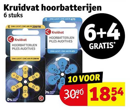 Kruidvat hoorbatterijen