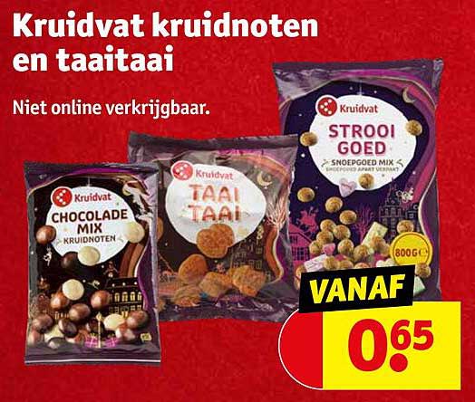 Kruidvat kruidnoten en taaitaai