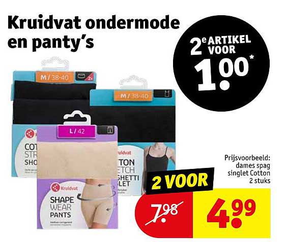 Kruidvat ondermode en panty's