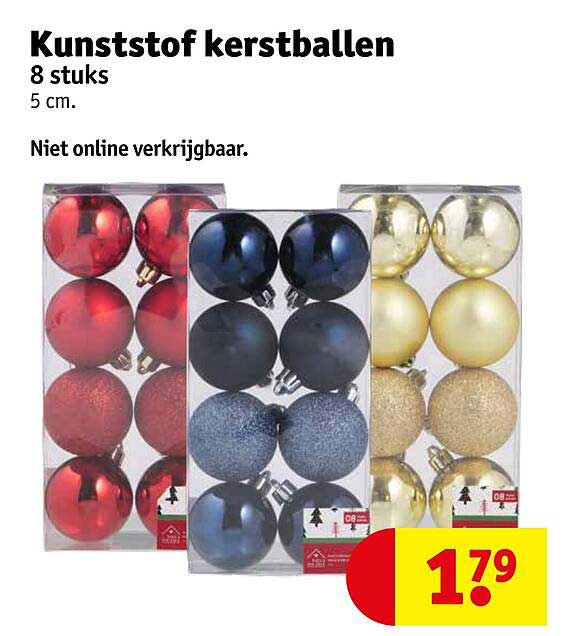 Kunststof kerstballen