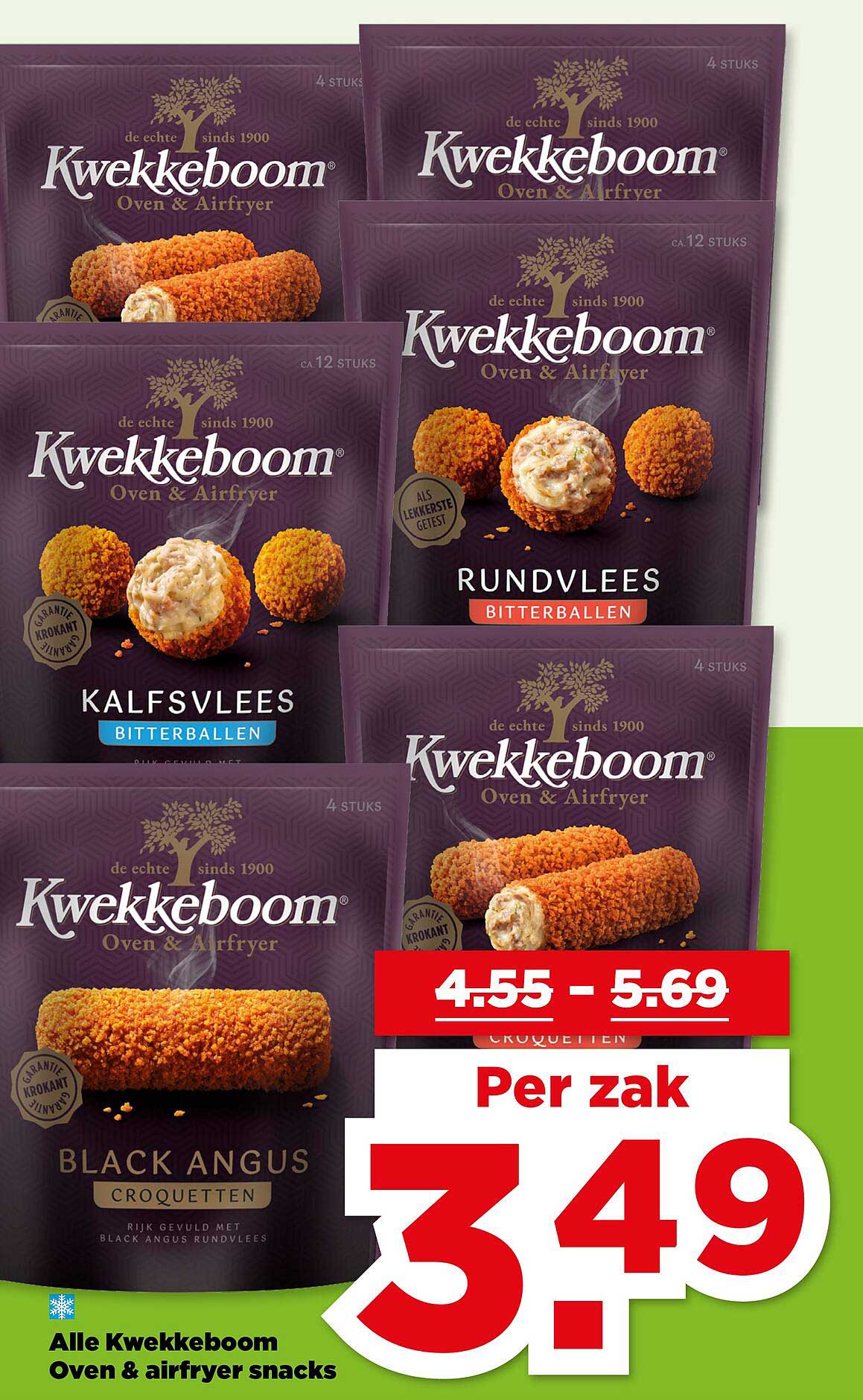 Kwekkeboom Oven & Airfryer Bitterballen Kalfsvlees  
Kwekkeboom Oven & Airfryer Bitterballen Rundvlees  
Kwekkeboom Oven & Airfryer Black Angus Croquetten