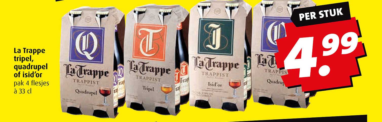 La Trappe tripel, quadrupel of isid'or