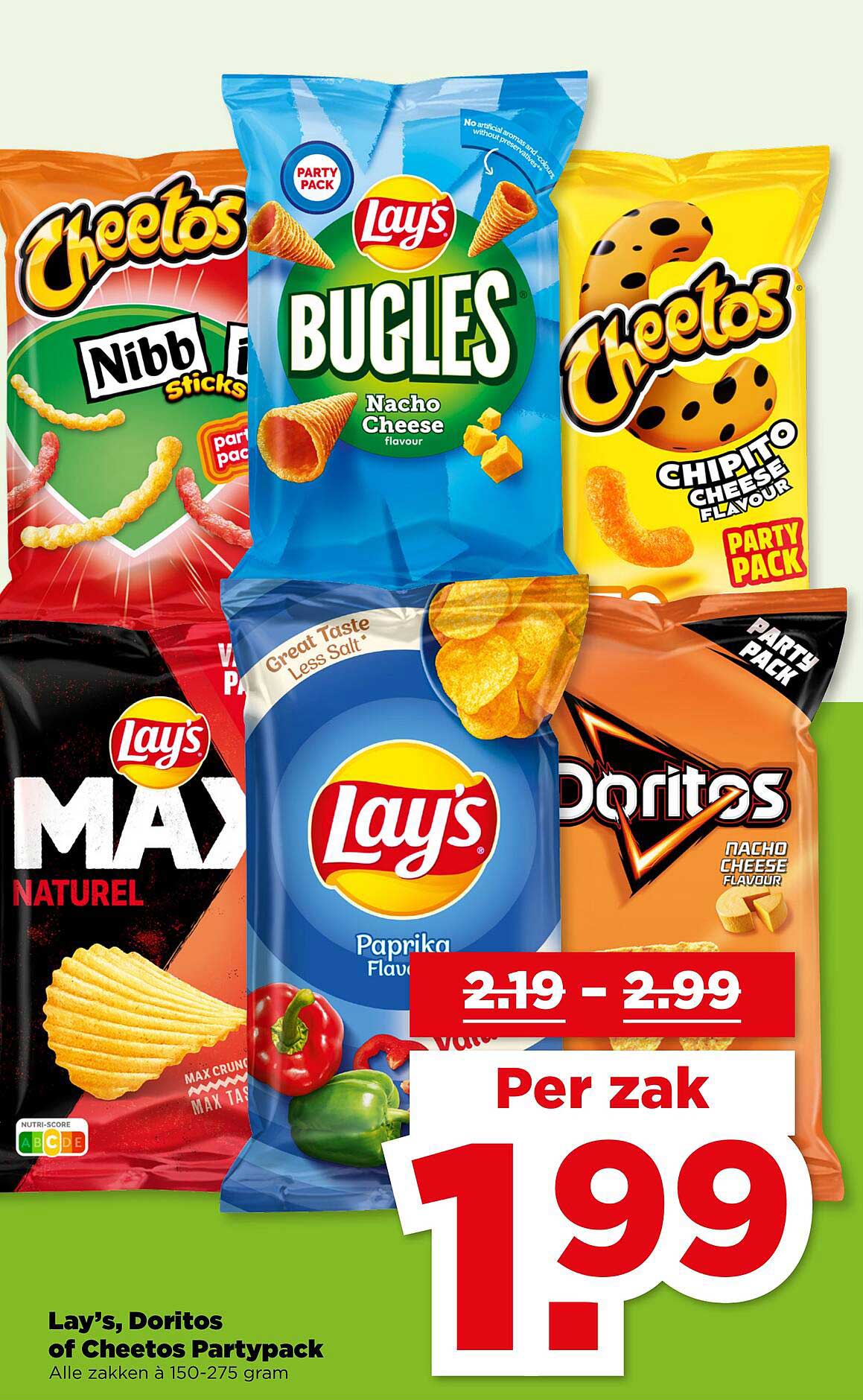 Lay’s, Doritos of Cheetos Partypack