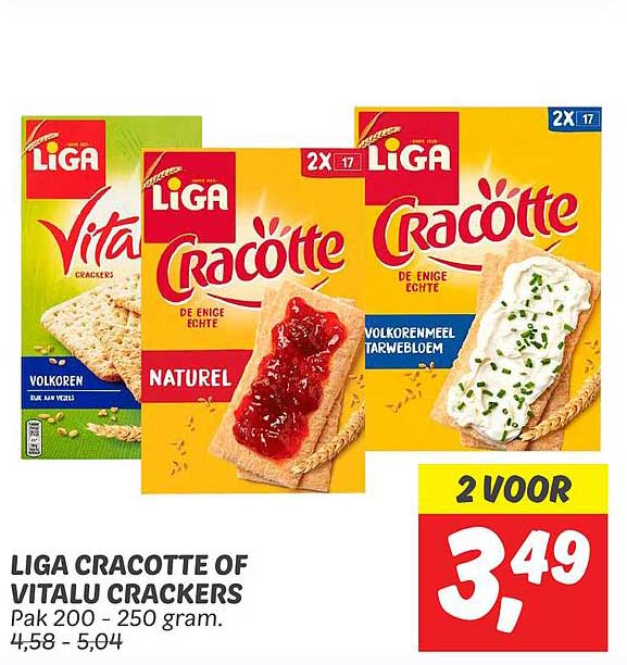 LIGA CRACOTTE OF VITALU CRACKERS