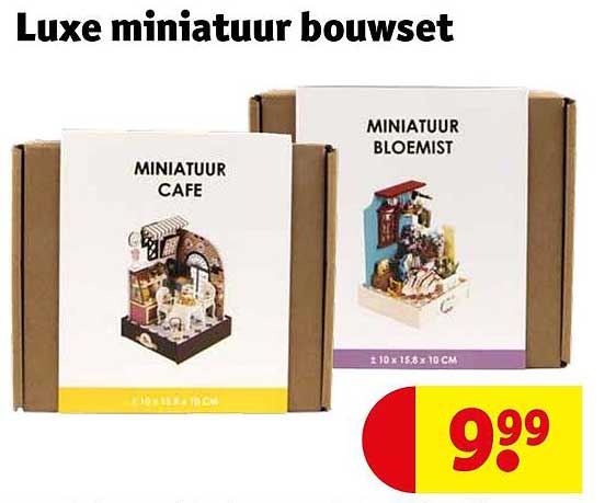 Luxe miniatuur bouwset