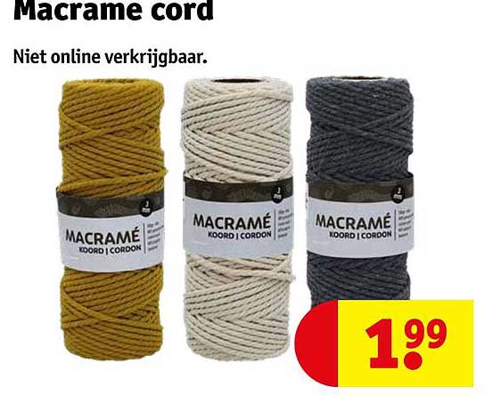 Macramé cord