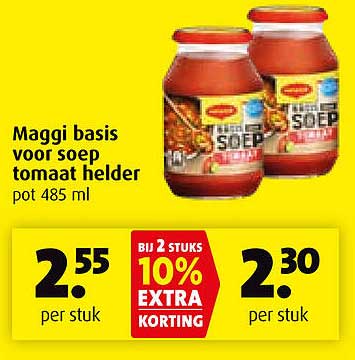 Maggi basis voor soep tomaat helder