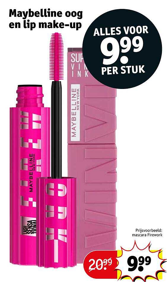 Maybelline oog en lip make-up