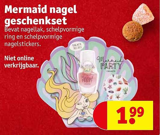 Mermaid nagel geschenkje set