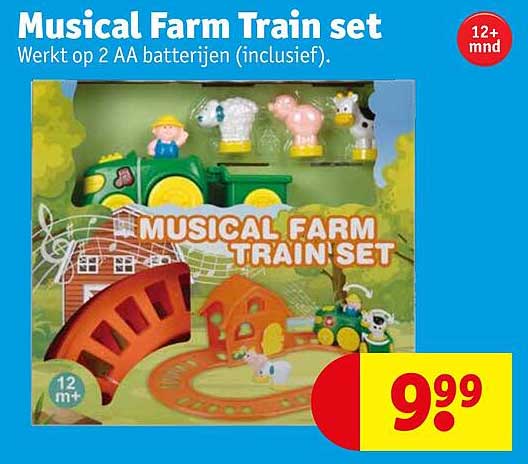 MUSICAL FARM TRAIN SET