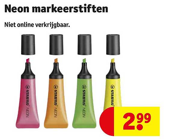 Neon markeerstiften