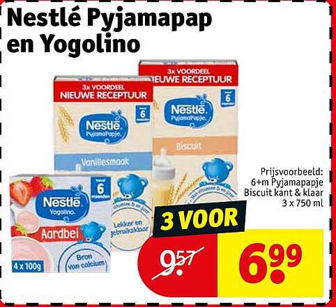 Nestlé Pyjamapap en Yogolino