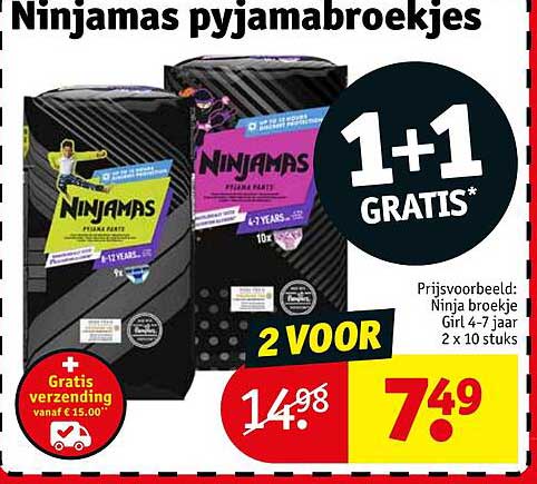 Ninjamas pyjamabroekjes