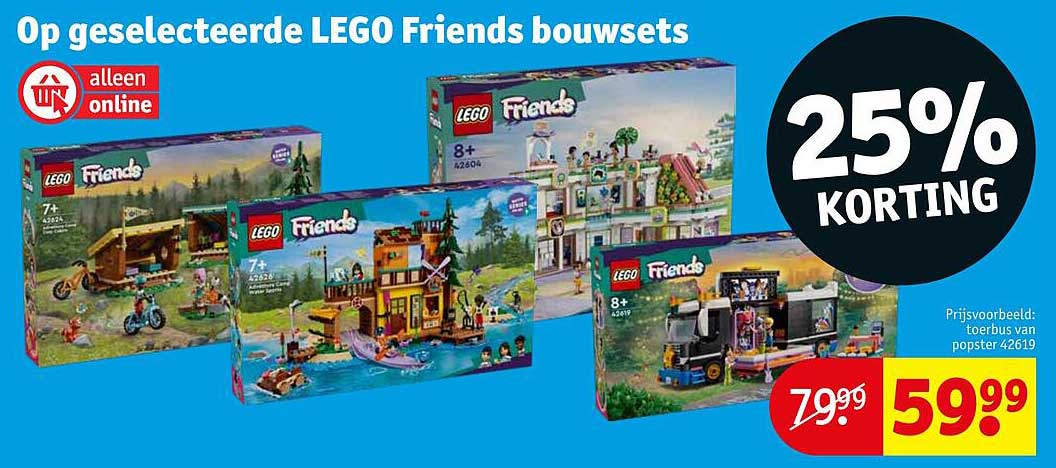 Op geselecteerde LEGO Friends bouwsets