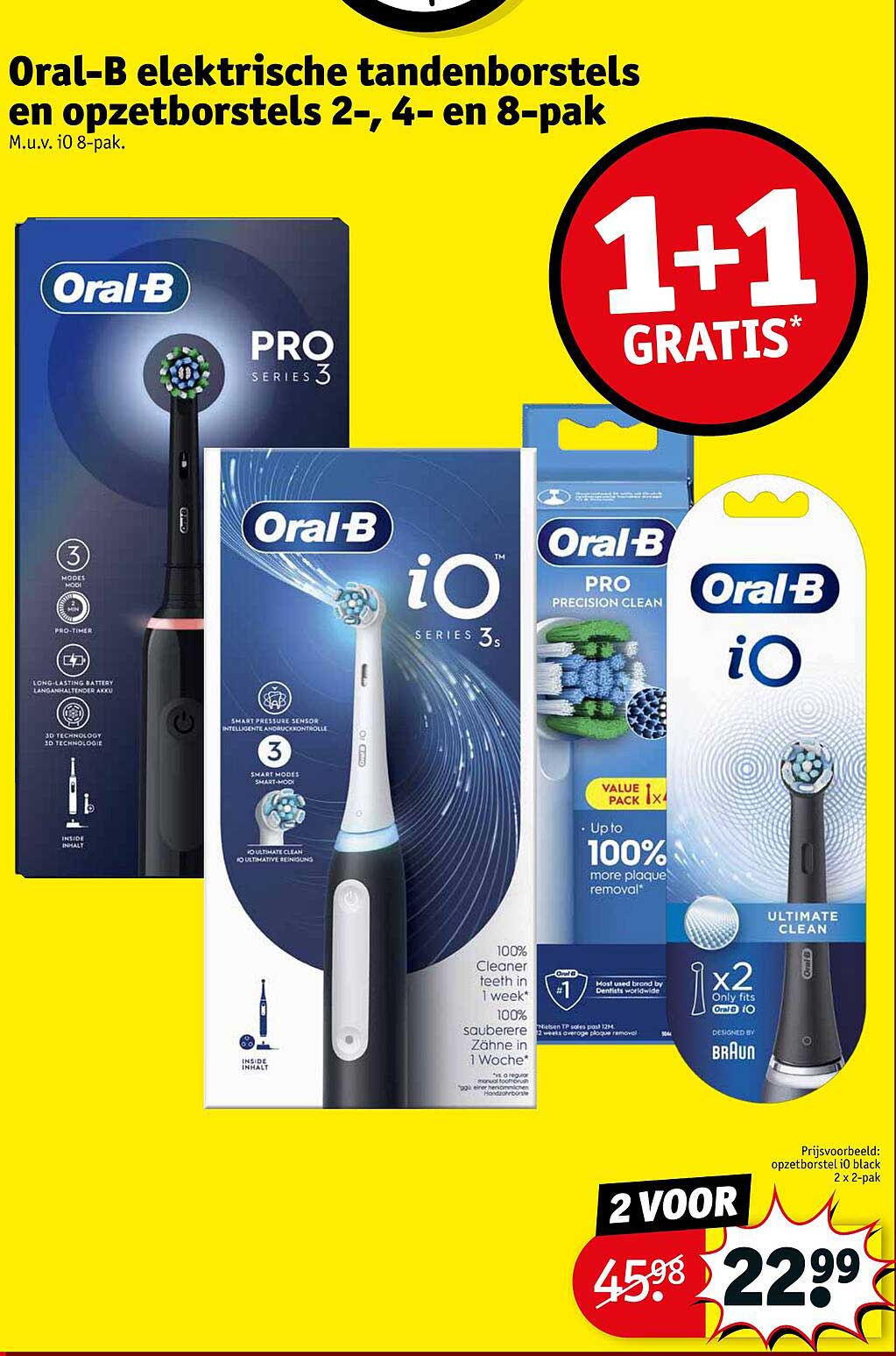 Oral-B elektrische tandenborstels en opzetborstels 2-, 4- en 8-pak