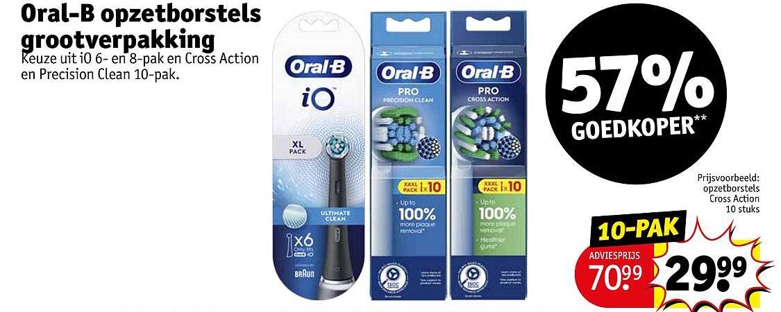 Oral-B opzetborstels grootverpakking