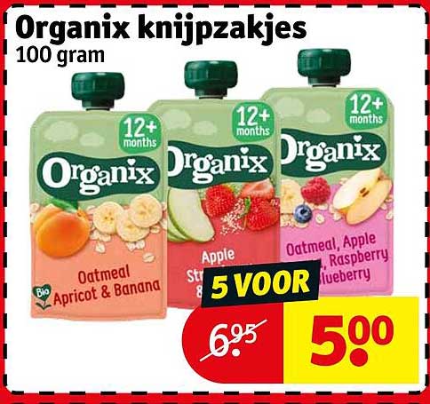 Organix knijpzakjes