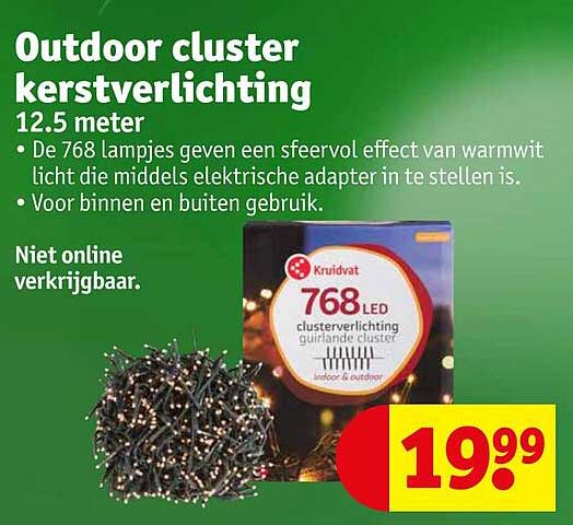 Outdoor cluster kerstverlichting