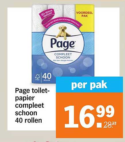 Page toilet-papier compleet schoon 40 rollen