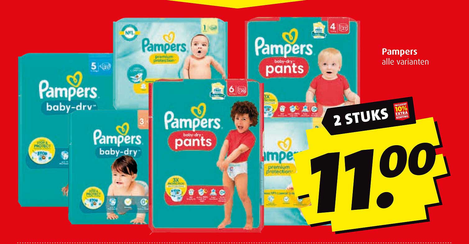 Pampers alle varianten