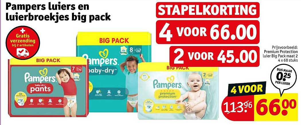 Pampers luiers en luierbroekjes big pack