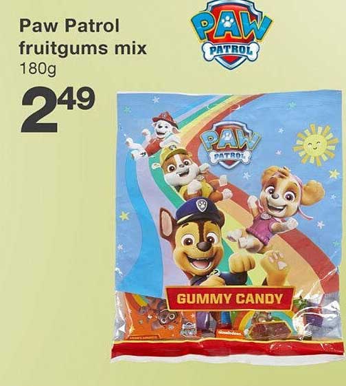 Paw Patrol fruitgums mix