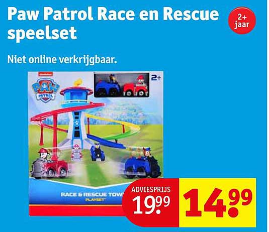 Paw Patrol Race en Rescue spe set