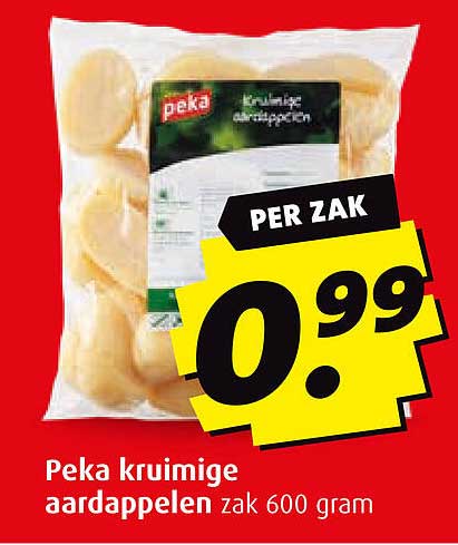 Peka kruimige aardappelen