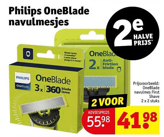 Philips OneBlade navulmesjes