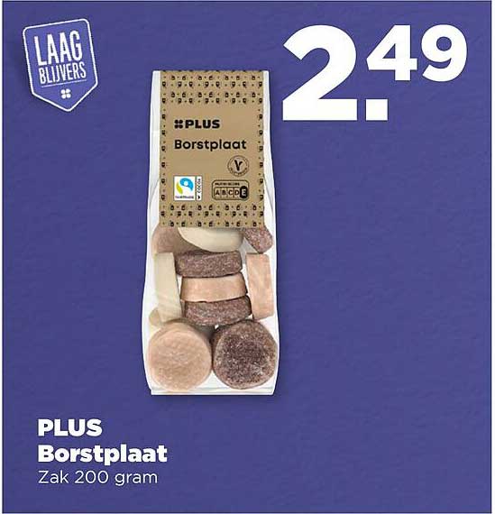 PLUS Borstplaat