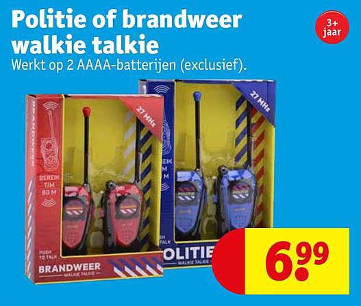 Politie of brandweer walkie talkie