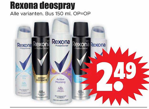 Rexona deospray