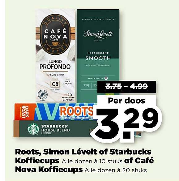 Roots, Simon Lévelt of Starbucks Koffiecups