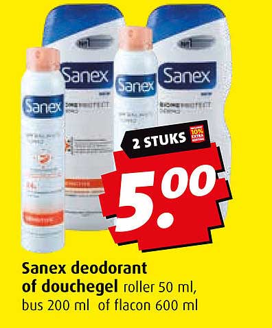 Sanex deodorant of douchelgel