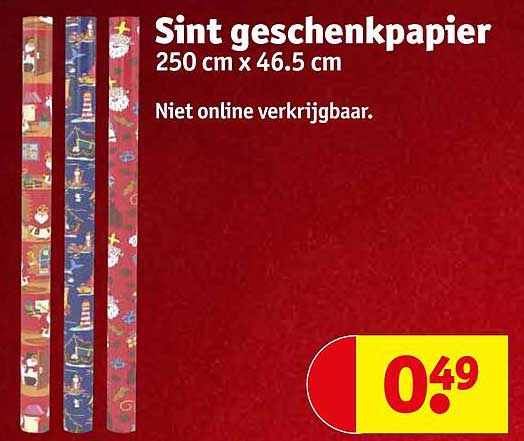 Sint geschenkpapier