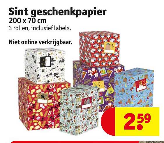 Sint geschenkpapier