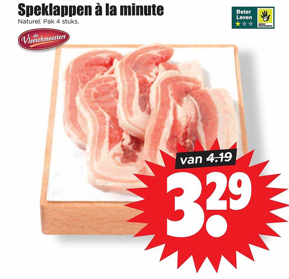 Speklappen à la minute