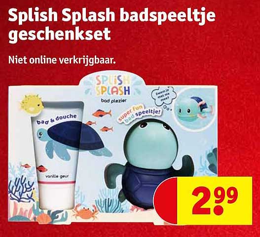 Splish Splash badspeeltje geschenkset