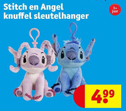 Stitch en Angel knuffel sleutelhanger